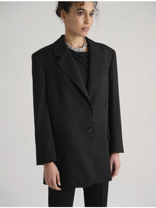 Blazer lungo asimmetrico Manila Grace MANILA GRACE | G076PUME001